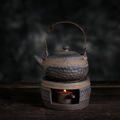 Japanese Style Handmade Retro Tea Warmer, Teapot, Ceramic Kungfu Tea Set