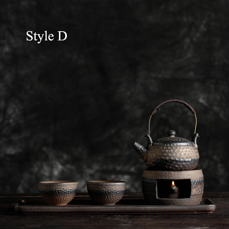 Japanese Style Handmade Retro Tea Warmer, Teapot, Ceramic Kungfu Tea Set